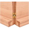 Bänkskiva badrum ljusbrun 120x60x(2-6) cm behandlat massivt trä vidaXL 120 x 60 x 6 cm – miniatyr 8