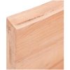Bänkskiva badrum ljusbrun 120x60x(2-6) cm behandlat massivt trä vidaXL 120 x 60 x 6 cm – miniatyr 9