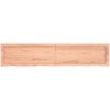 Bänkskiva badrum ljusbrun 140x30x(2-4) cm behandlat massivt trä vidaXL 140 x 30 x 4 cm – miniatyr 3