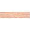 Bänkskiva badrum ljusbrun 140x30x(2-4) cm behandlat massivt trä vidaXL 140 x 30 x 4 cm – miniatyr 4