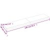 Bänkskiva badrum ljusbrun 140x30x(2-4) cm behandlat massivt trä vidaXL 140 x 30 x 4 cm – miniatyr 10