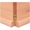 Bänkskiva badrum ljusbrun 140x40x(2-4) cm behandlat massivt trä vidaXL 140 x 40 x 4 cm – miniatyr 8