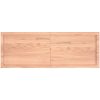 Bänkskiva badrum ljusbrun 140x50x(2-4) cm behandlat massivt trä vidaXL 140 x 50 x 4 cm – miniatyr 4