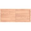 Bänkskiva badrum ljusbrun 140x60x(2-4) cm behandlat massivt trä vidaXL 140 x 60 x 4 cm – miniatyr 4