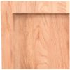 Bänkskiva badrum ljusbrun 140x60x(2-4) cm behandlat massivt trä vidaXL 140 x 60 x 4 cm – miniatyr 7