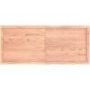 Bänkskiva badrum ljusbrun 140x60x(2-6) cm behandlat massivt trä vidaXL 140 x 60 x 6 cm – miniatyr 4