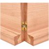 Bänkskiva badrum ljusbrun 140x60x(2-6) cm behandlat massivt trä vidaXL 140 x 60 x 6 cm – miniatyr 8