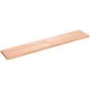 Bänkskiva badrum ljusbrun 160x30x(2-4) cm behandlat massivt trä vidaXL 160 x 30 x 4 cm – miniatyr 2