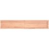 Bänkskiva badrum ljusbrun 160x30x(2-4) cm behandlat massivt trä vidaXL 160 x 30 x 4 cm – miniatyr 3