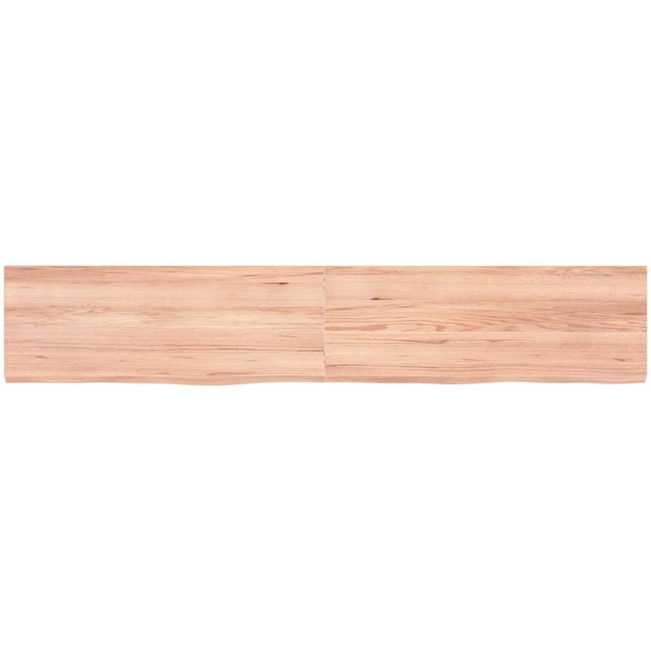 Bänkskiva badrum ljusbrun 160x30x(2-4) cm behandlat massivt trä vidaXL 160 x 30 x 4 cm – bild 4