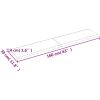 Bänkskiva badrum ljusbrun 160x30x(2-4) cm behandlat massivt trä vidaXL 160 x 30 x 4 cm – miniatyr 10