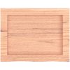 Bänkskiva badrum ljusbrun 40x30x(2-4) cm behandlat massivt trä vidaXL 40 x 30 x 4 cm – miniatyr 4