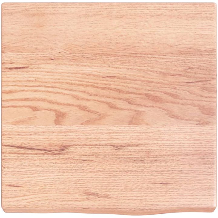 Bänkskiva badrum ljusbrun 40x40x(2-4) cm behandlat massivt trä vidaXL 40 x 40 x 4 cm – bild 3