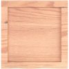 Bänkskiva badrum ljusbrun 40x40x(2-4) cm behandlat massivt trä vidaXL 40 x 40 x 4 cm – miniatyr 4