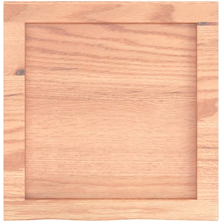 Bänkskiva badrum ljusbrun 40x40x(2-4) cm behandlat massivt trä vidaXL 40 x 40 x 4 cm – bild 4