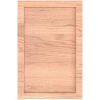 Bänkskiva badrum ljusbrun 40x60x(2-4) cm behandlat massivt trä vidaXL 40 x 60 x 4 cm – miniatyr 4