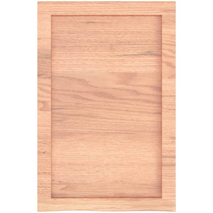Bänkskiva badrum ljusbrun 40x60x(2-4) cm behandlat massivt trä vidaXL 40 x 60 x 4 cm – bild 4