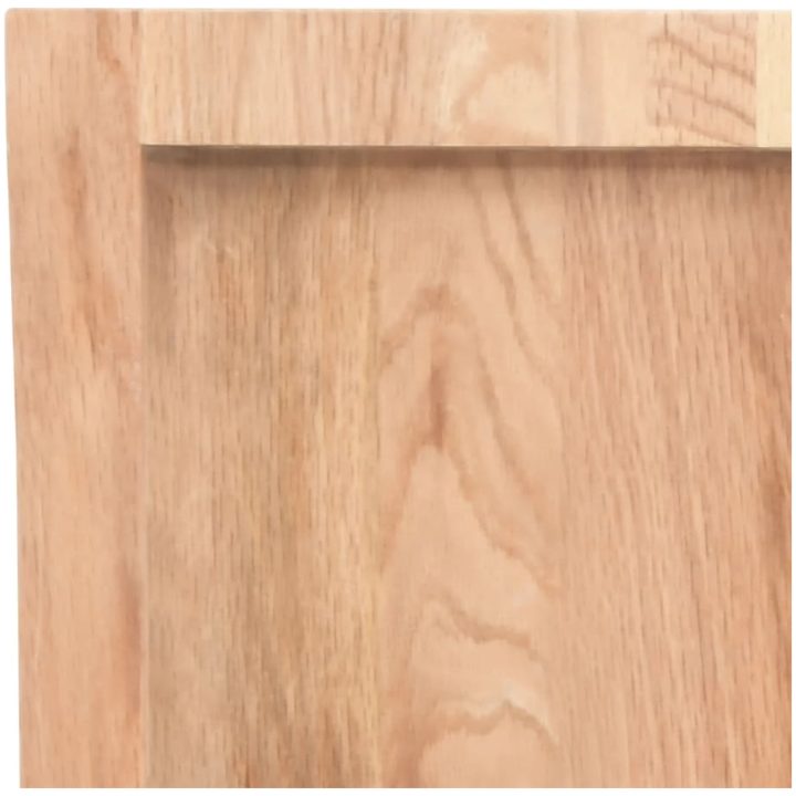 Bänkskiva badrum ljusbrun 40x60x(2-4) cm behandlat massivt trä vidaXL 40 x 60 x 4 cm – bild 6