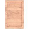 Bänkskiva badrum ljusbrun 40x60x(2-6) cm behandlat massivt trä vidaXL 40 x 60 x 6 cm – miniatyr 4