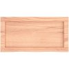 Bänkskiva badrum ljusbrun 60x30x(2-4) cm behandlat massivt trä vidaXL 60 x 30 x 4 cm – miniatyr 4