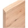 Bänkskiva badrum ljusbrun 60x30x(2-4) cm behandlat massivt trä vidaXL 60 x 30 x 4 cm – miniatyr 7