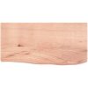Bänkskiva badrum ljusbrun 60x30x(2-6) cm behandlat massivt trä vidaXL 60 x 30 x 6 cm – miniatyr 3