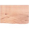 Bänkskiva badrum ljusbrun 60x40x(2-4) cm behandlat massivt trä vidaXL 60 x 40 x 4 cm – miniatyr 3