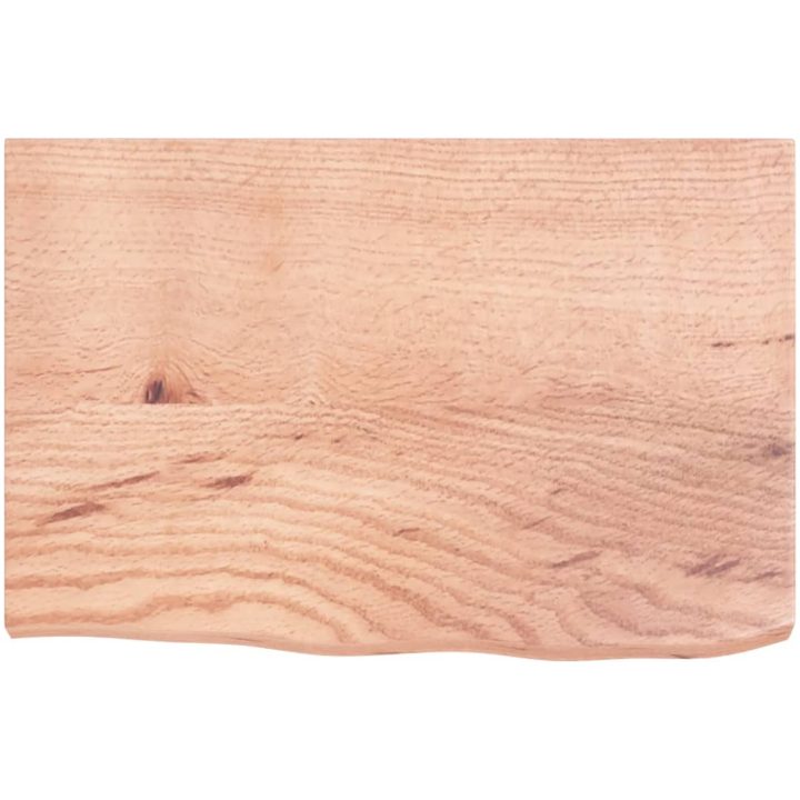 Bänkskiva badrum ljusbrun 60x40x(2-4) cm behandlat massivt trä vidaXL 60 x 40 x 4 cm – bild 3