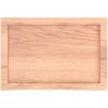 Bänkskiva badrum ljusbrun 60x40x(2-4) cm behandlat massivt trä vidaXL 60 x 40 x 4 cm – miniatyr 4