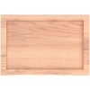 Bänkskiva badrum ljusbrun 60x40x(2-6) cm behandlat massivt trä vidaXL 60 x 40 x 6 cm – miniatyr 4