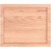 Bänkskiva badrum ljusbrun 60x50x(2-4) cm behandlat massivt trä vidaXL 60 x 50 x 4 cm – miniatyr 4