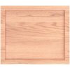 Bänkskiva badrum ljusbrun 60x50x(2-6) cm behandlat massivt trä vidaXL 60 x 50 x 6 cm – miniatyr 4