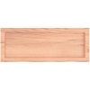 Bänkskiva badrum ljusbrun 80x30x(2-4) cm behandlat massivt trä vidaXL 80 x 30 x 4 cm – miniatyr 4
