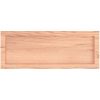 Bänkskiva badrum ljusbrun 80x30x(2-6) cm behandlat massivt trä vidaXL 80 x 30 x 6 cm – miniatyr 4