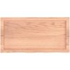Bänkskiva badrum ljusbrun 80x40x(2-4) cm behandlat massivt trä vidaXL 80 x 40 x 4 cm – miniatyr 4