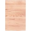 Bänkskiva badrum ljusbrun behandlat massivt trä vidaXL 40 x 60 x 2 cm – miniatyr 3