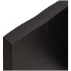 Bänkskiva badrum mörkbrun 100x60x(2-4) cm behandlat massivt trä vidaXL 100 x 60 x 4 cm – miniatyr 7