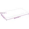 Bänkskiva badrum mörkbrun 100x60x(2-4) cm behandlat massivt trä vidaXL 100 x 60 x 4 cm – miniatyr 8
