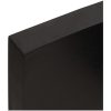 Bänkskiva badrum mörkbrun 100x60x(2-6) cm behandlat massivt trä vidaXL 100 x 60 x 6 cm – miniatyr 7