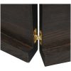 Bänkskiva badrum mörkbrun 120x50x(2-4) cm behandlat massivt trä vidaXL 120 x 50 x 4 cm – miniatyr 8