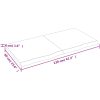 Bänkskiva badrum mörkbrun 120x60x(2-4) cm behandlat massivt trä vidaXL 120 x 60 x 4 cm – miniatyr 9