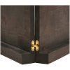 Bänkskiva badrum mörkbrun 120x60x(2-6) cm behandlat massivt trä vidaXL 120 x 60 x 6 cm – miniatyr 8