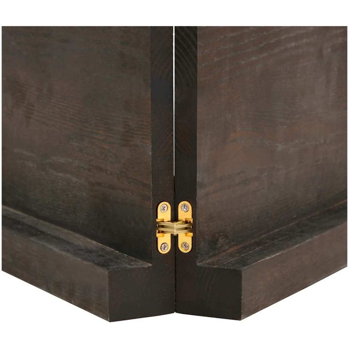Bänkskiva badrum mörkbrun 120x60x(2-6) cm behandlat massivt trä vidaXL 120 x 60 x 6 cm – bild 8