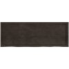 Bänkskiva badrum mörkbrun 140x50x(2-4) cm behandlat massivt trä vidaXL 140 x 50 x 4 cm – miniatyr 4