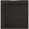 Bänkskiva badrum mörkbrun 140x50x(2-4) cm behandlat massivt trä vidaXL 140 x 50 x 4 cm – miniatyr 6