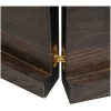 Bänkskiva badrum mörkbrun 140x50x(2-4) cm behandlat massivt trä vidaXL 140 x 50 x 4 cm – miniatyr 8