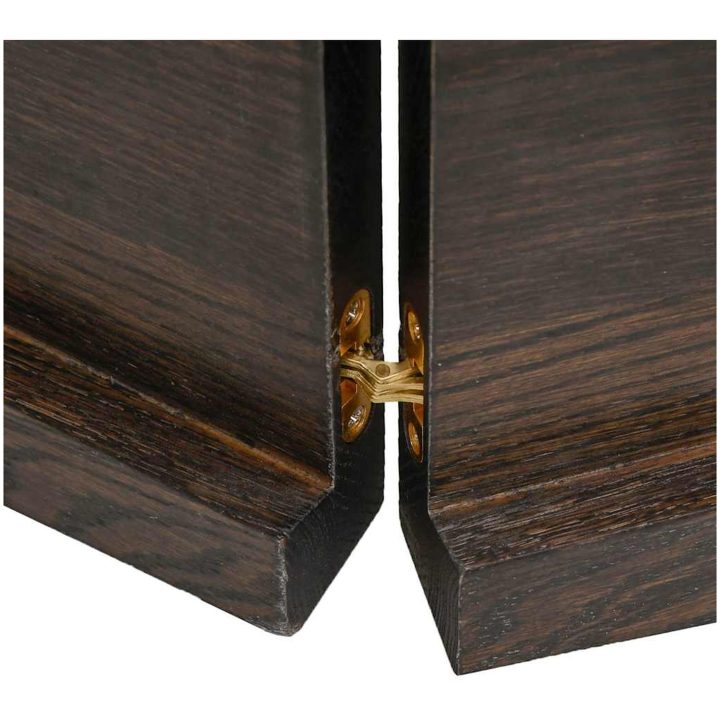 Bänkskiva badrum mörkbrun 140x50x(2-4) cm behandlat massivt trä vidaXL 140 x 50 x 4 cm – bild 8