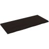 Bänkskiva badrum mörkbrun 140x60x(2-4) cm behandlat massivt trä vidaXL 140 x 60 x 4 cm – miniatyr 2