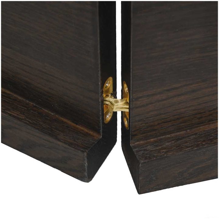 Bänkskiva badrum mörkbrun 140x60x(2-4) cm behandlat massivt trä vidaXL 140 x 60 x 4 cm – bild 8