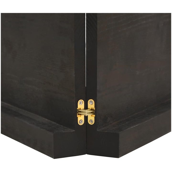 Bänkskiva badrum mörkbrun 140x60x(2-6) cm behandlat massivt trä vidaXL 140 x 60 x 6 cm – bild 7